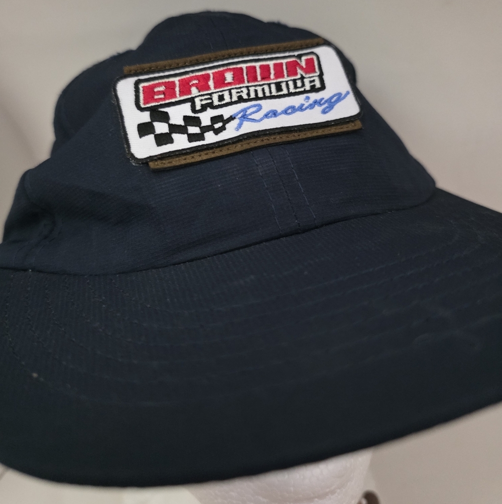 Rhoback Brown Formula Racing Cap Adjustable BackBlue Lightweight Mens One Size